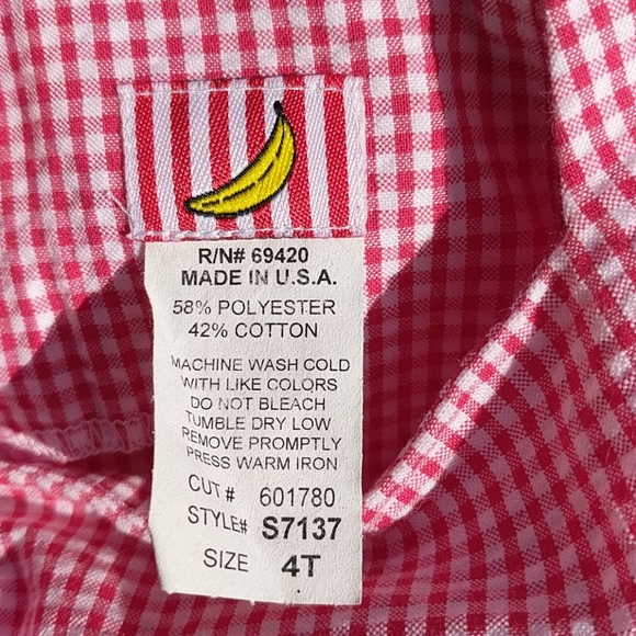Darling two piece gingham outfit grosgrain flower